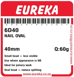 6D40 - Oval Nail -6D40_label_T